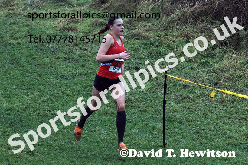Girls under-15s 2023 North Eastern Cross Country Champs., Temple Park, South Shields. Photo: David T. Hewitson/Sports for All Pics